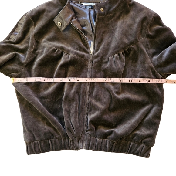 Rare Vintage Inspired Ecko Red Velour Bomber Jacket,JrLarge/WomenSM, Grey/Silver - Picture 12 of 15